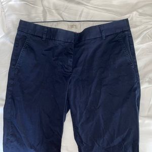 Navy JCrew mid rise size 8 crop work pant
